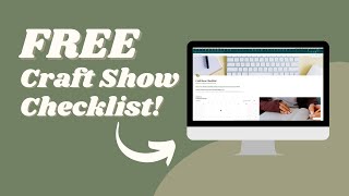 What you need for a craft show A free craft show checklist Notion template [upl. by Shae934]