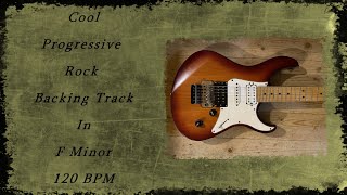 COOL PROGRESSIVE ROCK BACKING TRACK IN F MINOR  GUITAR BACKING TRACKS [upl. by Macdonald]