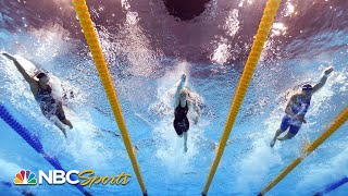 Epic threeway finish decides womens 100 free World Championship  NBC Sports [upl. by Chavaree36]