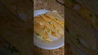 Chicken and shrimp quesadilla quesadillas chickenandshrimp quesadillarecipe [upl. by Yesor]