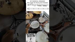 My Chemical Romance  Welcome To The Black Parade fyp shorts drums [upl. by Nortyad377]