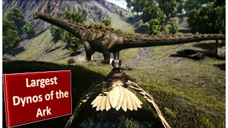 Ark survival evolved titanosaur first time met arksurvivalgame [upl. by Annelak]