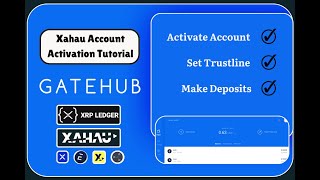 Activating A New Xahau Wallet on Gatehub Setting The Evernode Trustline amp Depositing EVRs [upl. by Ahsienek]