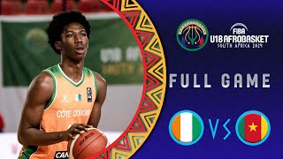 Group Phase  Côte dIvoire v Cameroon  Full Basketball Game  FIBA U18 AfroBasket 2024 [upl. by Ydieh]