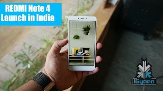 Redmi Note 4 Launched in India Hands On First Look [upl. by Lezlie]