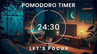 2Hour Study With Me 🎶 Deep Focus Lofi Music Study amp Work ★︎ Pomodoro 2505 [upl. by Aleakim]