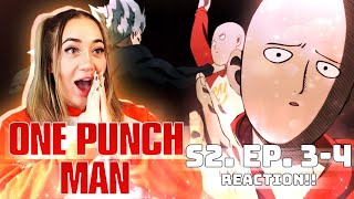 SAITAMA vs GAROU  ONE PUNCH MAN SEASON 2 EP 3 amp 4 REACTION [upl. by Dhar]