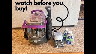 BISSELL SpotClean Pet Pro Portable Carpet Cleaner Review [upl. by Reyam382]