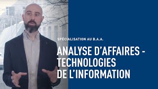 BAA Spécialisation en analyse daffaires – technologies de linformation  HEC Montréal [upl. by Siraj542]