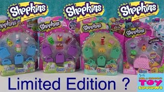 Shopkins Limited Edition FOUND Season 1 2 3 4 Unboxing Opening  PSToyReviews [upl. by Sholley]