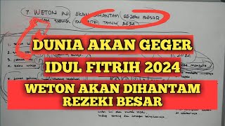 7 weton akan dihantam REZEKI besar di tahun 2024 RAMALAN PRIMBON JAWA [upl. by Affer]