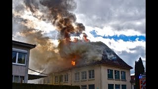 Feuer beim Feuerwehrausrüster Ziegler in Giengen [upl. by Assilrac376]