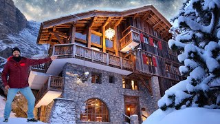 Exploring the Most ICONIC amp AUTHENTIC Mega Chalet in Val dIsère French Alps [upl. by Ytte]