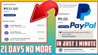 CREATE YOUR NEW PAYPAL ACCOUNT NOW amp GUIDE How To Remove 21 Days PayPal Money On Hold IN JUST MINUTE [upl. by Nilak876]