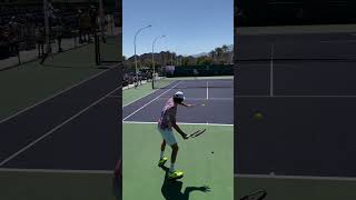 Reilly Opelka Warm Up Practice Indian Wells 2022 reillyopelka indianwells [upl. by Gardiner]