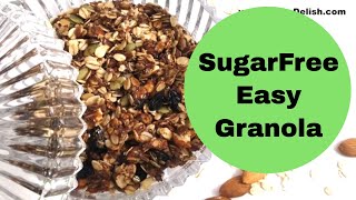 Granola Weightloss  Stovetop Granola Recipe  Healthy Oats Recipe For Weight loss [upl. by Erlinna899]