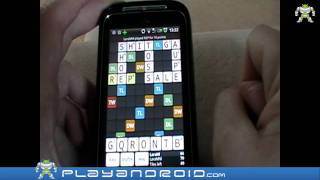 Wordfeud Android Game Review by Playandroidcom [upl. by Meean]