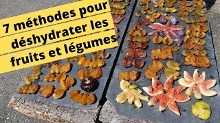 🍑🍐🍎7 METHODES POUR DESHYDRATER LES FRUITS ET LEGUMES🍑🍐🍎 [upl. by Sayles]