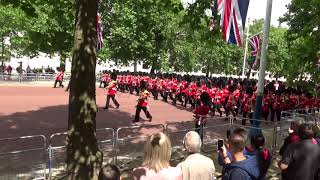 Massed bands of the Guards marching on the mall [upl. by Maleeny]