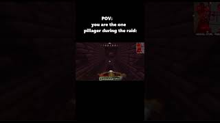 POV You are that Pillager during the raid meme minecraft [upl. by Khosrow]