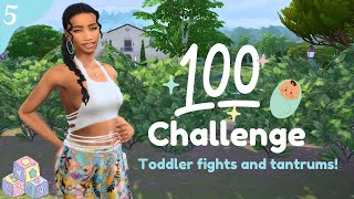 Part 5 of The Sims 4 100 Baby Challenge I Toddler fights and tantrums [upl. by Hild110]