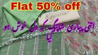 Kayseria flat 50 off sale shopping  Kayseria hit codes [upl. by Amsirac702]