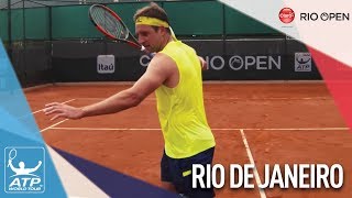 Sandgren Demonstrates His Forehand Motion [upl. by Survance]