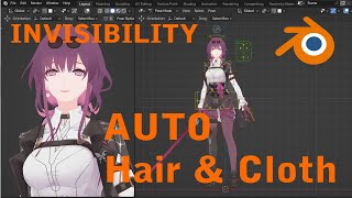 Blender Rigging AUTO Cothe And Invisibility [upl. by Eaver]