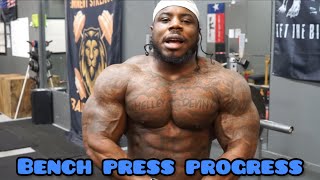 Bench press progression  110 Reps [upl. by Travers317]