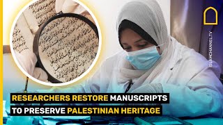 Researchers restore manuscripts to preserve Palestinian heritage [upl. by Atinra]