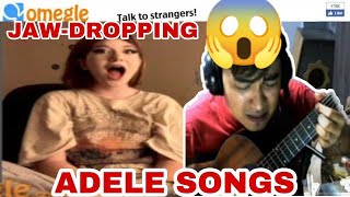 OMEGLE HARANA SERYE PART 192  SINGING ADELE SONGS Part 3 [upl. by Enattirb]