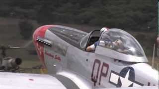 P51D Mustang Engine Sounds quotNo Musicquot  Merlin Engine Start Fly By Gun Port Whistle Sounds [upl. by Enaasiali441]