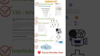 On page SEO Checklist  seo onpageseo digitalmarketing [upl. by Syah]