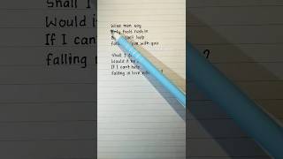 Lets sing and learn English Cant Help Falling In Love Verse1Verse2  By Elvis Presley shorts [upl. by Padgett923]