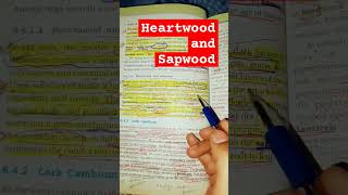 Heartwood and Sapwood NEET Biology NCERT shortsvideo [upl. by Elehcin]