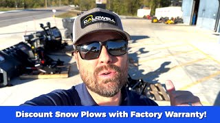 Discounted SnowEx RDV Snow Plow with Factory Warranty Deep Discounts on Used and New Plows [upl. by Maker]