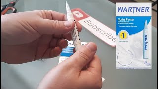 WARTNER Wart Verruca PEN Review amp Instructions How to Remove Warts Quickly Hands Feet TCA Product [upl. by Ydal]