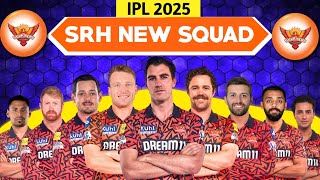 IPL 2025  Sunrisers Hyderabad Team New Squad  SRH Full Player List 2025  SRH 2025 Squad [upl. by Nodlehs]