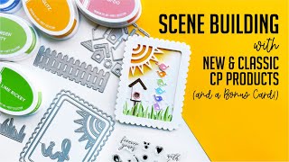 Scene Building with New and Classic CP Designs Products and a bonus card [upl. by Yetak]