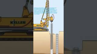 Continuous auger piling construction technique shorts [upl. by Ehrenberg]