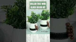 🔥 Transform Dollar Tree Wine Glasses into Decor Pieces dollartreediy shesocraftdee shorts [upl. by Kiri]