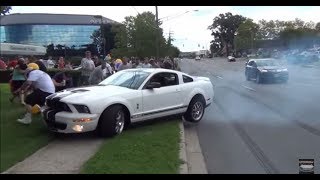 CRAZY MUSTANG FAILS  BURNOUT  CRASHES  CROWD KILLER [upl. by Eolc963]