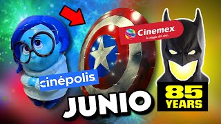 Palomeras CINEMEX y CINÉPOLIS confirmadas en JUNIO Batman Marvel Intensamente 2 [upl. by Brittani]