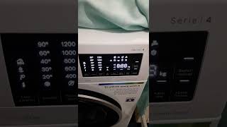 Bosch Serie  4 1200 rpm Startup and shutdown screen [upl. by Jacinda]