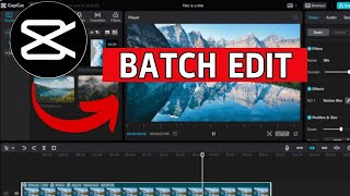 How to Batch Edit on Capcut Pc 2024 [upl. by Hoenack878]