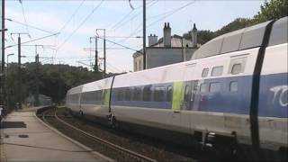 TGV HD  Horn at Landivisiau 29 LRBRail [upl. by Nomannic451]