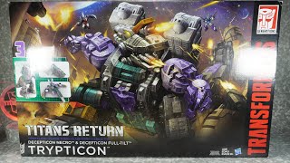 Retro Unboxing Hasbro Titans Return Trypticon [upl. by Berkow]