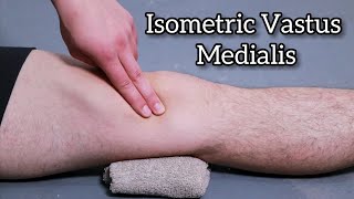 Isometric Vastus Medialis  How to perform  Benefits  Orthoinfoca [upl. by Mlohsihc369]