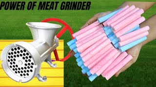 New Experiment  Colorfull chalk  Meat Grinder new video ASMR [upl. by Eimac475]