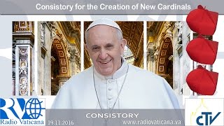 Consistory for the creation of new cardinals [upl. by Sparks]